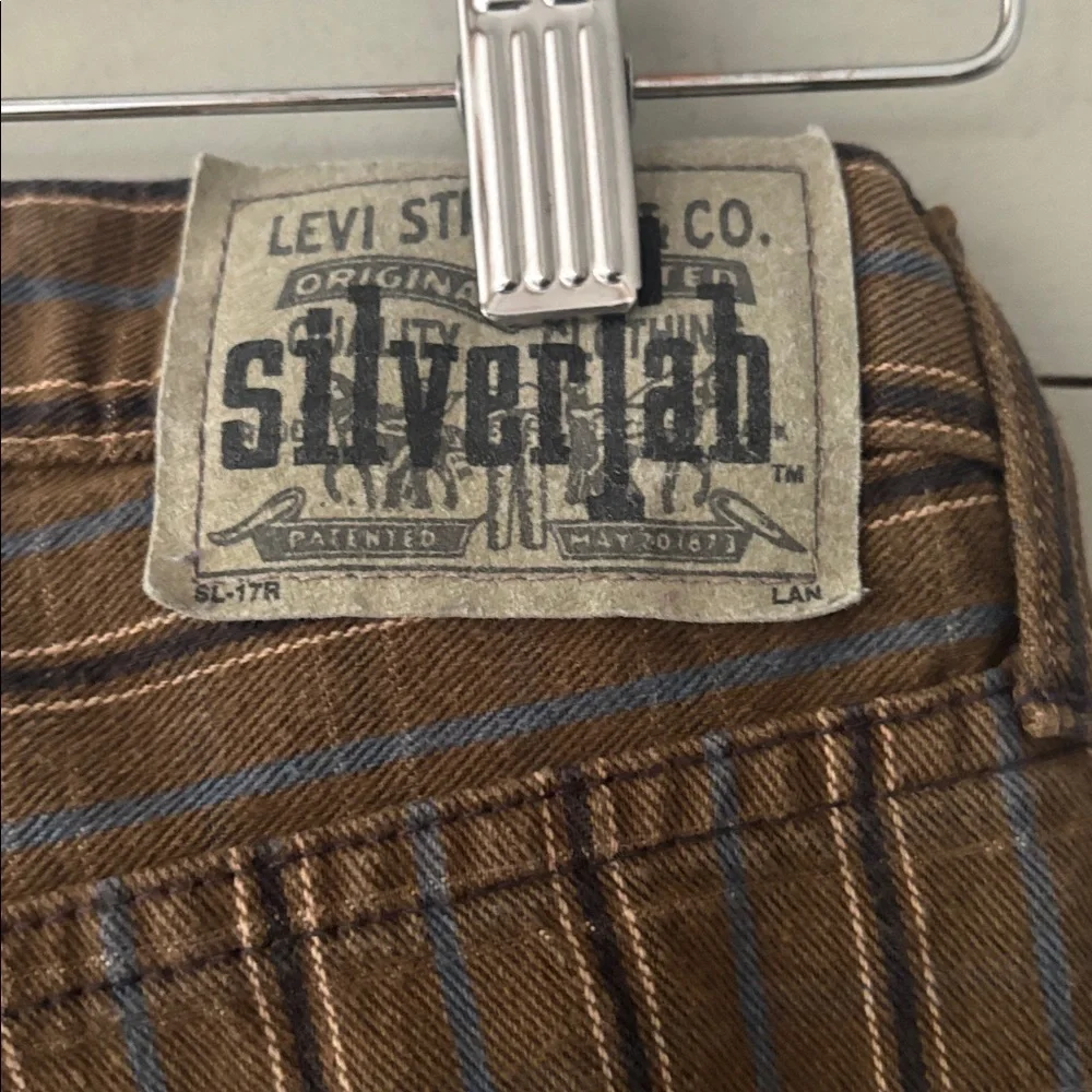 Vintage Levi’s SilverTab “Boy’s Cut” Plaid Jeans - Picture 3 of 9